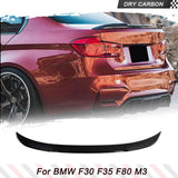 Car Rear Trunk Spoiler Wing for BMW 3 Series F30 F35 F80 M3 Sedan 2012-2019 Rear Trunk Spoiler Boot Lip Wing Lip Dry Carbon