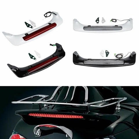 Motorcycle ABS Trunk Spoiler LED Red Rear Brake Light Lamp For Honda Goldwing GL1800 2001-2017 2016 2015 2014 2013 2012 2011 09