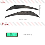 Carbon Fiber Front Bumper Canards Trims Decoration Fins Spoiler for Audi R8 V8 V10 2008 - 2015 2PCS Car Splitter Cover Trims