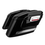Saddlebag Side Tool Box Motorcycle Universal W/Taillight Luggage Hard Case Trunk For Harley For Honda For Yamaha For Suzuki