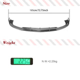 Carbon Fiber Car Front Bumper Lip Splitters for Mercedes-Benz W218 CLS63 AMG S Sedan 4-Door 2015 - 2017 Splitters FRP Black