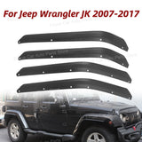 Front & Rear Fender Flares Extensions Set Fits For Jeep Wrangler JK 2007-2017 J401