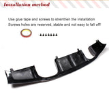 Carbon Fiber Car Rear Bumper Lip Diffuser Spoiler For BMW E92 E93 M3 2-Door 2008-2013 Rear Bumper Lip Diffuser Racing Spoiler