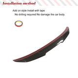 Rear Spoiler for BMW 3 Series F30 F35 F80 M3 2013 - 2018 Carbon Fiber Rear Trunk Spoiler Big Customized Boot Lip Wing Lip