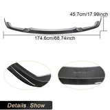 Carbon Fiber Car Front Bumper Lip Spoiler for BMW F87 M2 2016-2018 Not for M2C Competition Racing Front Lip Chin Apron Body Kit