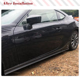 Carbon Fiber Side Skirts Rocker Panels Spoiler For Toyota 86 Subaru BRZ 2013-2020 Side Bumper Extension Lip Spoiler Splitters