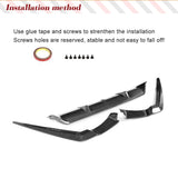 Carbon Fiber Car Rear Bumper Lip Spoiler Diffuser Body Kit for BMW G30 G38 M Sport Sedan 4 Door 2017 2018 2019 540i Non Standard