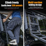 Gloosy Black Side Access Ladder fit for Land Rover Defender 110 90 130 2020-2022 2023 2024 Rack Side Window Roof Step Ladder