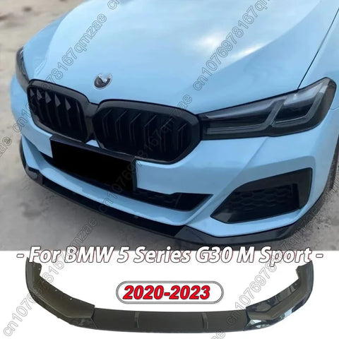 For BMW 5 Series G30 G38 M Sport 2021 2022 2023 FD Style Black Front Lip Front Bumper Diffuser Lip Splitter Spolier Body Kit