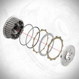 Clutch Pressure Plate Friction Steel Clutch Plates Set For Harley Touring 2011-2016 Road King Electra Streer Glide Motorcycle