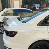 For 2016 17 18 19 Audi A4 S4 B9 Bodykit PSM Style Black Carbon Rear Trunk Ducktail Lip Spoiler Wings Car Tuning Accessories Part