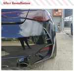 Carbon Fiber Rear Canard Fins for Infiniti Q60 Q60S 2016-2022 Coupe 2-Door Rear Bumper Side Vent Trim Canards Factory Outlet