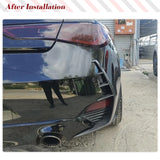 Carbon Fiber Rear Canard Fins for Infiniti Q60 Q60S 2016-2022 Coupe 2-Door Rear Bumper Side Vent Trim Canards Factory Outlet