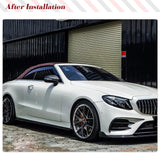 Car Side Skirts Extension Lip Blades For Mercedes-Benz E Class C238 A238 E300 E400 E63 AMG Real Carbon Fiber Side Skirt Spoiler