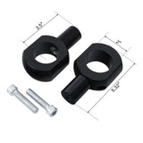 12" 14" 16"18" 20" Rise 2" Hanger Handlebar Risers For Harley Touring Softail Slim Fatboy Sportster Road King