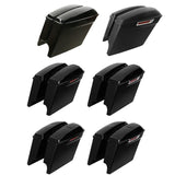 Motorcycle 5" Stretched Hard Saddlebags Saddle For Harley Touring Road Electra Street Glide 2014-2024 FLT FLH FLHR Ultra-Classic