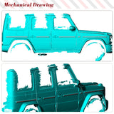 Dry Carbon Car Body Side Molding Trims Cover for Mercedes Benz G-Class G63 W463 AMG Car Door Decoration Strip Side Trim 10PCS