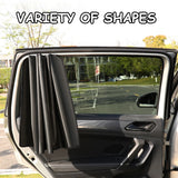 2Pc/Set Magnet Car Side Window Curtain Privacy Curtains for Car Sun Shade Summer Sunshades UV Reflection Front/Back Window