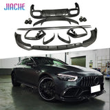 Dry Carbon Fiber Front Lip Air Vent Trim Fender Cover Side Skirts Rear Diffuser Spoiler For Benz AMG GT43 GT50 GT53 2019-2023