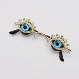 Glamour Steampunk Rhinestone Sunglasses