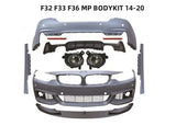 For BMW F32 F33 F36 MP BODY KIT 2D 2014-2020 for front bumper front spoiler fog lamp side skirt rear bumper