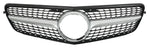 Front Bumper Grille For 07-14 MERCEDES W204 C250 C300 Silver Diamond Grill