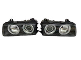 Pair For Headlight For BMW E36 Headlights Angle Eyes 92-99