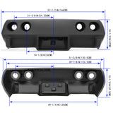 Fits Chevrolet Corvette Primer Black 1975-1979 Front & Rear Bumper Fiberglass