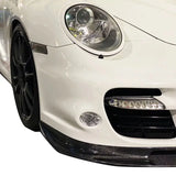 Techa style For Porsche 997 turbo Front bumper Lip spoiler 997 turbo front spoiler lip carbon fiber