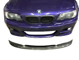 Fits: E46 M3 Front Spoiler Lip Carbon Fiber CSL Style For OEM Bumper