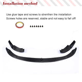 Carbon Fiber Car Front Bumper Lip Splitters for BMW F80 M3 F82 F83 M4 2014-2019 Car Front Racing Spoiler Body Kits FRP 3PCS