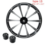Motorcycle 18" 21" 23" 26" inch Front Wheel Rim Dual Disc with Hub For Harley Touring Road King Electra Street Glide 2008-2022