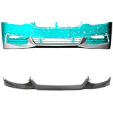 Carbon Fiber Front Bumper Lip Spoiler for BMW 5 Series G30 G31 Standard Bumper 2018 - 2020 Front Bumper Lip Spoiler