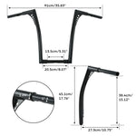 10'' 12'' 14'' 16''18" 20" Rise 1.25"Handlebar Bar For Fit Harley Sportster XL Softail FLST FXST