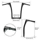 10'' 12'' 14'' 16''18" 20" Rise 1.25"Handlebar Bar For Fit Harley Sportster XL Softail FLST FXST