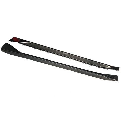 Dry Carbon Fiber Side Skirt Extensions Spoiler Rocker for BMW 3 Series G80 M3 Sedan 2021+ Side Skirts FRP Car Decoration