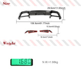 Carbon Fiber Car Rear Bumper Diffuser Spoiler for BMW X3 M F97 LCI 2019-2021 Car Rear Bumper Lip Splitters Racing Car Body Kits