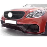 B Style Real Carbon Fiber Front Bumper Chin Lip Splitter for Benz W212 E63 E63s Amg 2014-2016 Facelift
