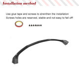 Carbon Fiber Car Front Bumper Lip Splitters for Mercedes-Benz W218 CLS63 AMG S Sedan 4-Door 2015 - 2017 Splitters FRP Black