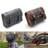 Motorcycle Front Fork Saddlebags Side Tool Bag Luggage Saddle Bag Pouch PU Leather Universal For Harley Sportster XL For YAMAHA