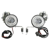 Motorcycle LED Fog Lights W/ Attachment Kit For Honda Goldwing GL1800 GL 1800 2018-2024 2019