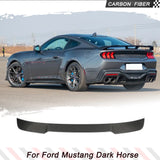 Carbon Fiber Car Rear Roof Racing Spoiler for Ford Mustang Dark Horse GT 2024 Car Rear Window Boot Wing Lip Exterior Body Kits