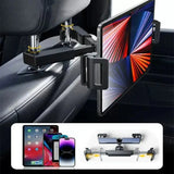 Telescopic Car Phone Holder for Rear Row Tablet Holder Anti Shake Tablet Mount Universal Auto Phone Stand for 4-12.9 Inch iPad