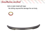 For BMW 2 Series F22 F87 M2 M2C M Sport Coupe 2014 - 2019 Carbon Fiber Car Rear Trunk Racing Spoiler Boot Lip Wing Lip