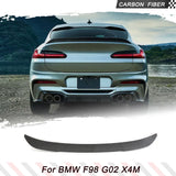Carbon Fiber Racing Spoiler for BMW X4 X4M G02 F98 2018-2023 Sport Utility Car Trunk Lip Spoiler Rear Wing HighKick Spoiler
