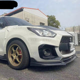For Suzuki swift sport ZC33S Carbon fiber/fiberglass diffuser material front bumper chin lip splitter accessory car styling