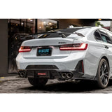 For BMW 3 Series G20 G28 2020-2022 Quality Dry Carbon Fiber Rear Bumper Rear Lip Spoiler Separator Diffuser Car Accessories WK 9