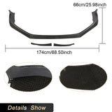 Carbon Fiber Car Front Bumper Lip Spoiler for Porsche 718 Cayman Boxster 2-Door 2016-2018 Front Lip Chin Apron Guard Body Kits