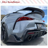 Carbon Fiber Rear Bumper Diffuser for Toyota Supra A90 A91 2019-2022 Coupe 2-Door Lower Bumper Lip Spoiler Valance Protector