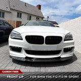 Car Front Bumper Lip For BMW 6 Series F06 F12 F13 M Sport 2012-2019 Carbon Fiber Car Front Bumper Spoiler Splitters Body Kits